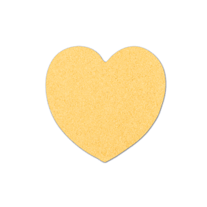 6" Heart Compressed Sponge