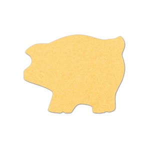 6" Piggy Bank Compressed Sponge