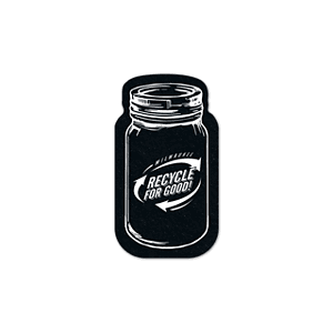 Mason Jar Flat Tire Coaster