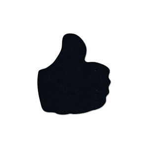Thumbs Up Flat Tire Coaster
