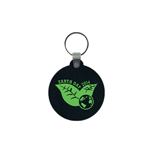 Circle Flat Tire Key Tag