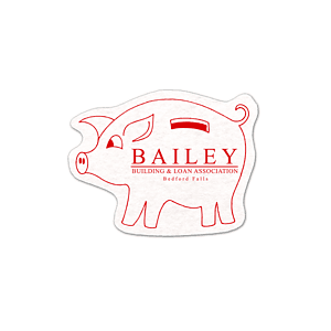 Piggy Bank Shammy Coaster