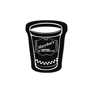 Coffee Cup Vinyl Jar Opener