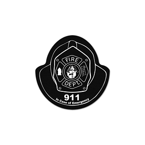 Fire Helmet Vinyl Jar Opener