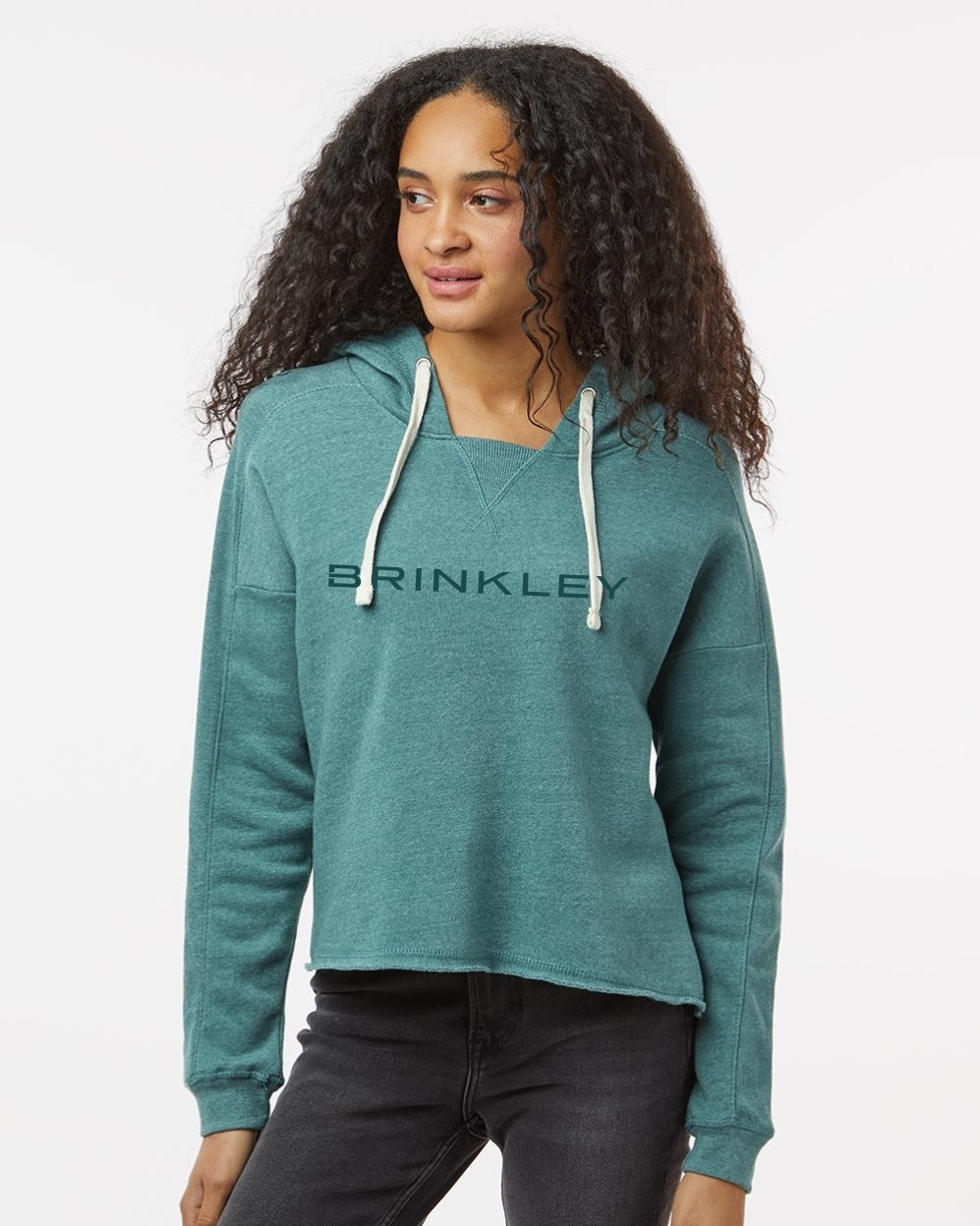 MV Sport Women's Angel Fleece Crop Hoodie