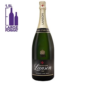 Etched Lanson Le Black Label Brut Champagne Bottle [1.5L]