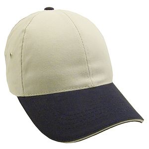 Constructed Lightweight Brushed 2-Tone Cotton Twill Sandwich Cap