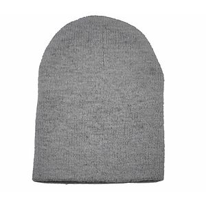 Short Knit Beanie Hat