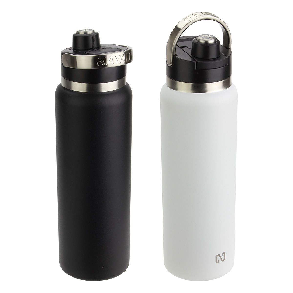 NAYAD® Traveler 40 oz Stainless Double-wall Vacuum Insulated Bottle with Twist-Top Spout
