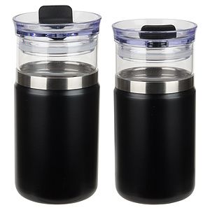 Tamari 12 oz Glass Tumbler & Vacuum Insulated Cooler