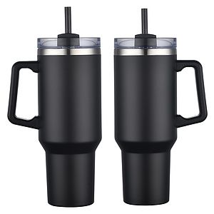 Genoa 40 oz Vacuum Insulated Travel Mug with Straw