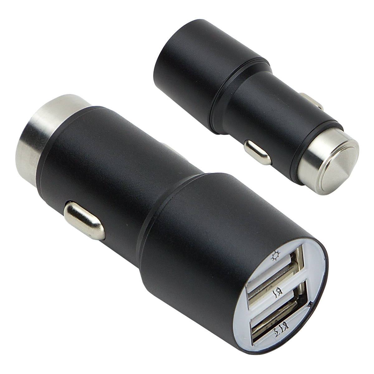 Dual port aluminum usb car charger 3.1a Corporate Specialties