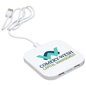 Power Deck Wireless Charger with Dual USB Ports