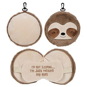 Comfort Pals Sloth 2-in-1 Pillow Sleep Mask