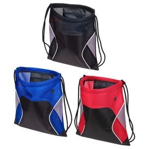 Jumbo Globetrotter Mesh Fabric Drawstring Bag 