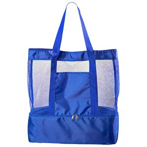 Nautical Polyester Insulated Beach Bag 