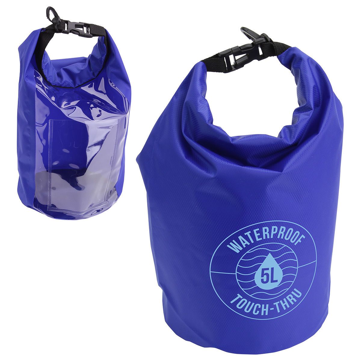 5liter waterproof gear bag with touchthru pouch Corporate Specialties