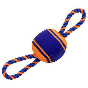 Tug 'N Play Ball  Rope Dog Toy