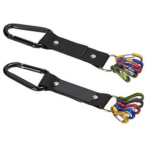 Aluminum Carabiner Strap with Color-Code Key Clips