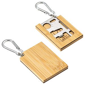 Best Buddy Tools® FSC® Bamboo Multi-Tool with Carabiner
