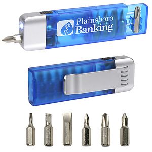 Clip-On Pocket Screwdriver Flashlight