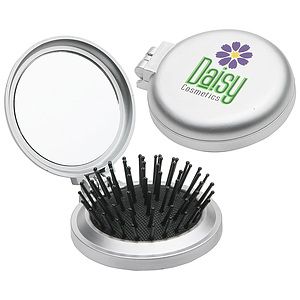 Travel Disk Brush  Mirror