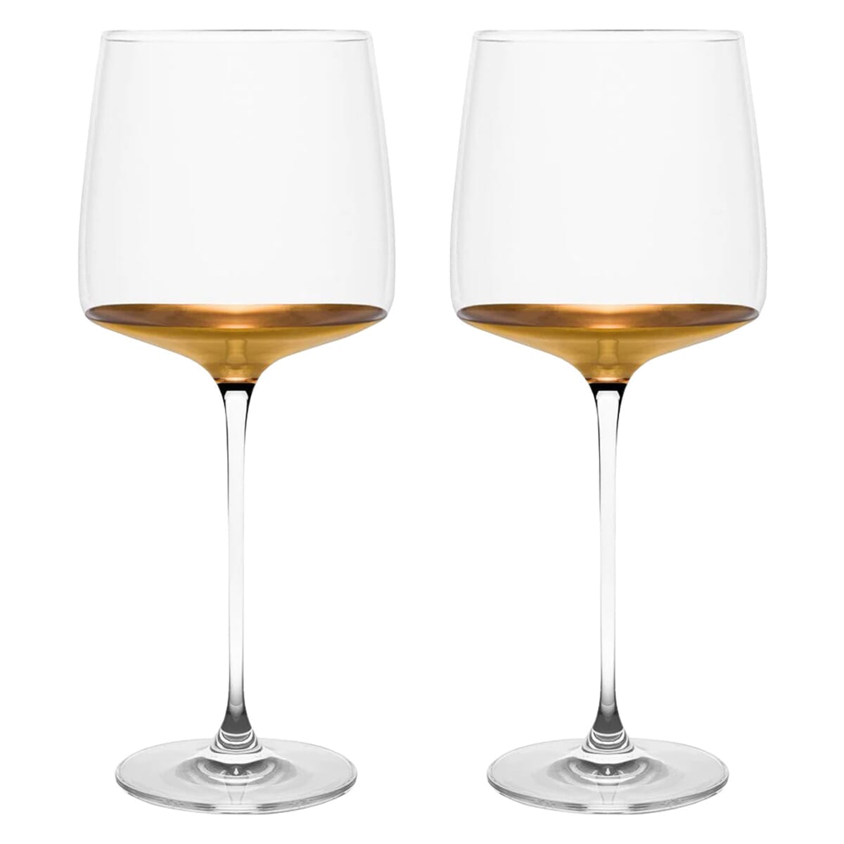 Set of 2 - 20K Gold Dipped Wine Glass (16 oz.)