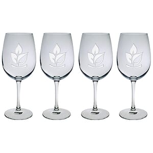 12 Oz. Set of Four Afficianado Stemmed Wine Glasses