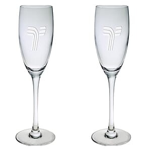 8 Oz. Set of Two Afficianado Stemmed Flutes