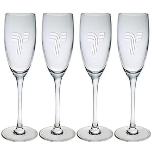 8 Oz. Set of Four Afficianado Stemmed Flutes