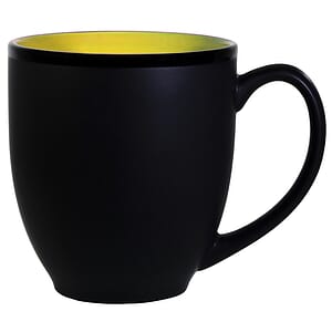 Hilo Bistro Two-Tone Matte Mug: Yellow (16 Oz.)