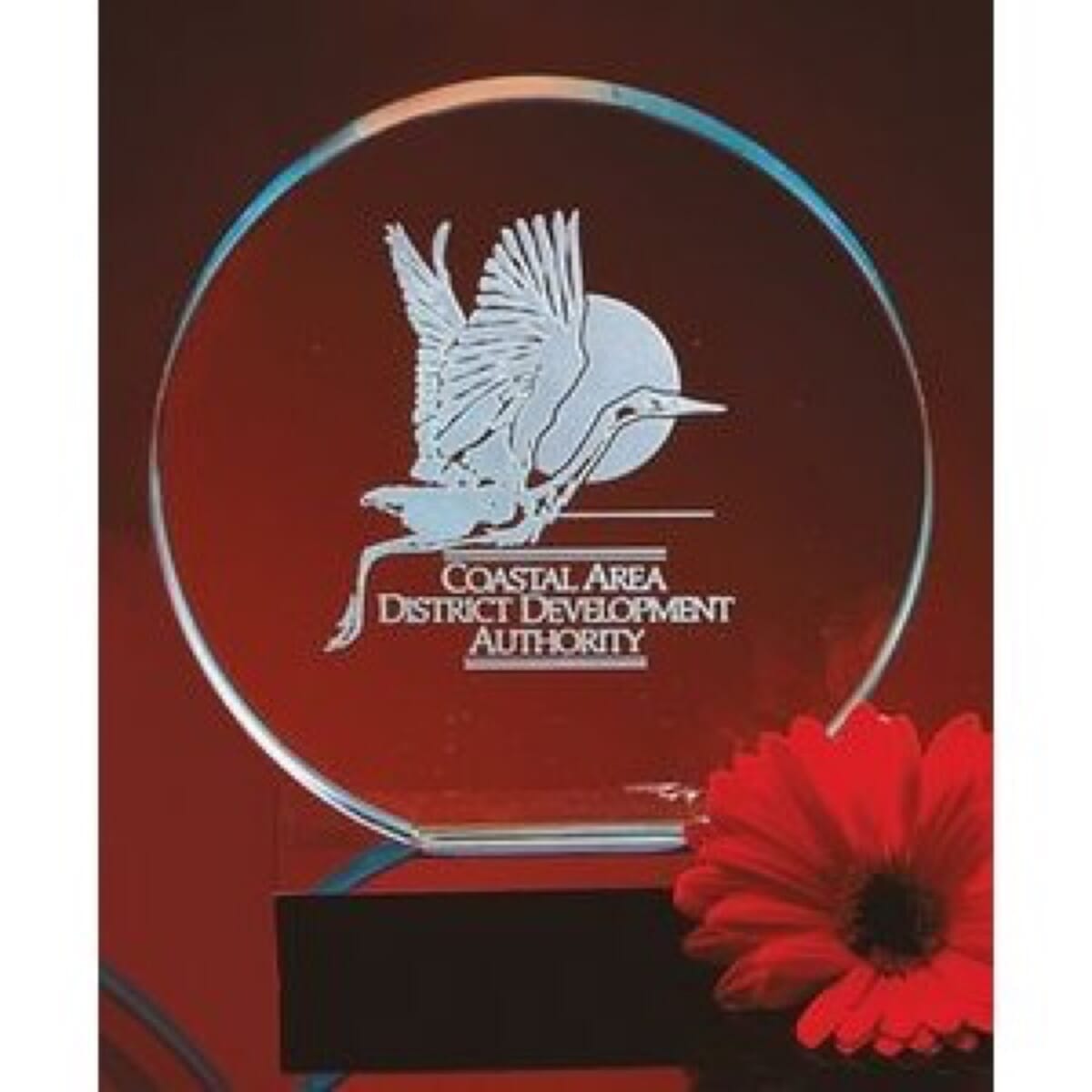 Clear Crystal Halo Award (8")