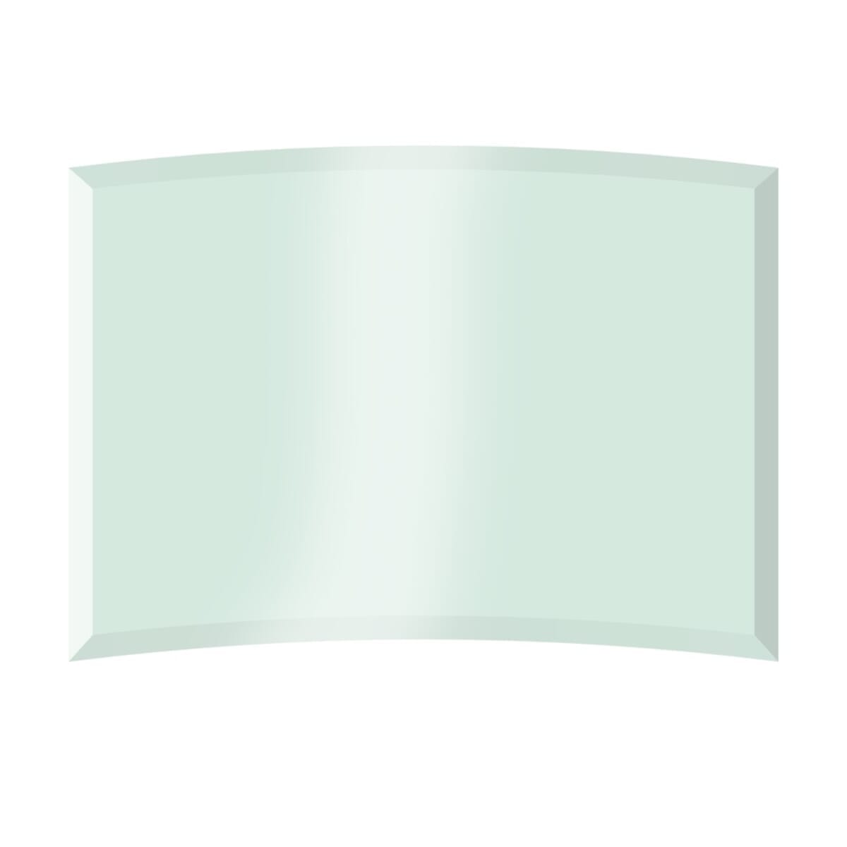 10" Jade Crystal Crescent Award (10"x7")