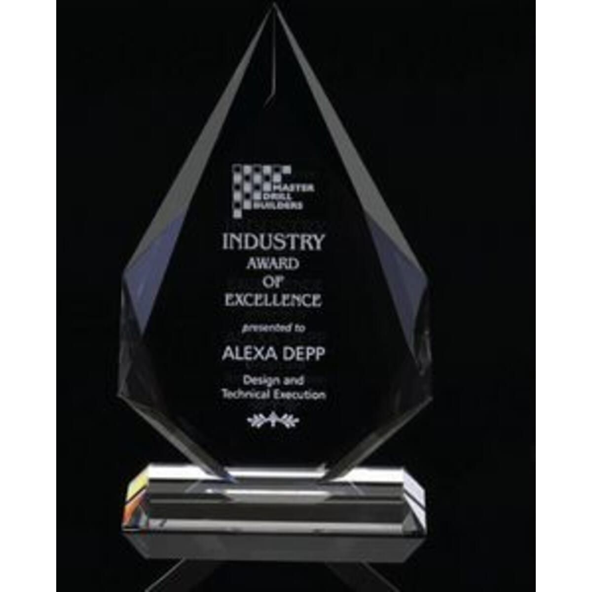 9" OptiMaxx Diamond Flame Award