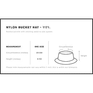 Nylon Bucket Hat | 1171
