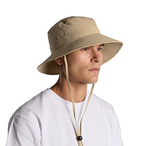 Nylon Wide Brim Bucket Hat | 1174