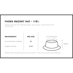 Faded Bucket Hat | 1181