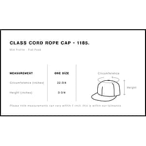 Class Cord Rope Cap | 1185
