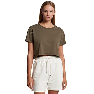 Wo's Faded Crop Tee | 4062F