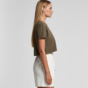 Wo's Faded Crop Tee | 4062F