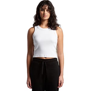 Wo's Organic Rib Crop Tank | 4064G