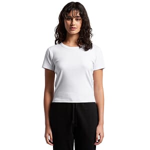 Wo's Organic Rib Baby Tee | 4074