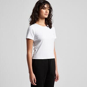 Wo's Organic Rib Baby Tee | 4074