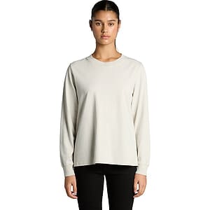 Wo's Heavy Faded L/S Tee | 4083