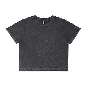 Wo's Stone Wash Heavy Crop | 4086
