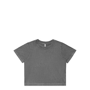 Wo's Stone Wash Heavy Crop | 4086