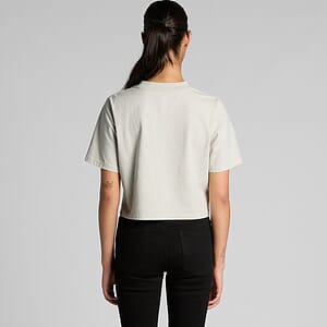 Wo's Heavy Faded Crop Tee | 4089