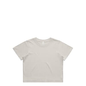 Wo's Heavy Faded Crop Tee | 4089