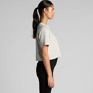 Wo's Heavy Faded Crop Tee | 4089