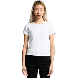 Wo's Organic Rib Tee | 4092G
